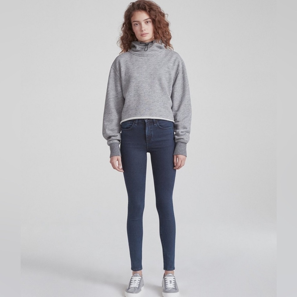 Rag & bone High Rise Skinny in Coated Mae- Size 29
